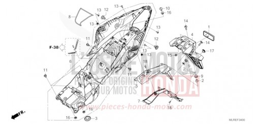 KOTFLUEGEL, HINTEN CB500FAR de 2024